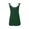 Women Fashion Casual Sleeveless V Neck Tank Top with Rhinestone Embellishments Double Straps Lightweight Summer Blouse