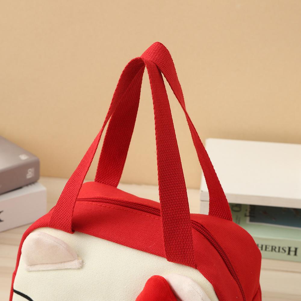 Plush Storage Bag Cartoon Portable Shoulder Bag Girl Cute Makeup Bag Large Capacity Storage Bag Birthday Gift