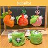 Carrot Strawberry Creative Bamboo Cat Plush Doll Pendant Keychain For Gift