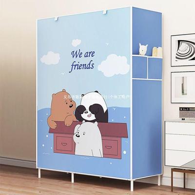 Zippered Dustproof Foldable Wardrobe: Large Capacity, Hangable Storage Solution for Rental Rooms