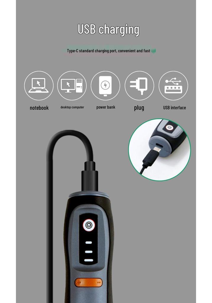 Rechargeable Variable Speed Electric Grinder: Lithium Battery Polisher & Engraving Tool