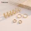 14K Gold Plated Brass Round Huggie Hoops Earrings,Women Zircon Circle Piercing Earrings Fashion Party Zircon Accessories