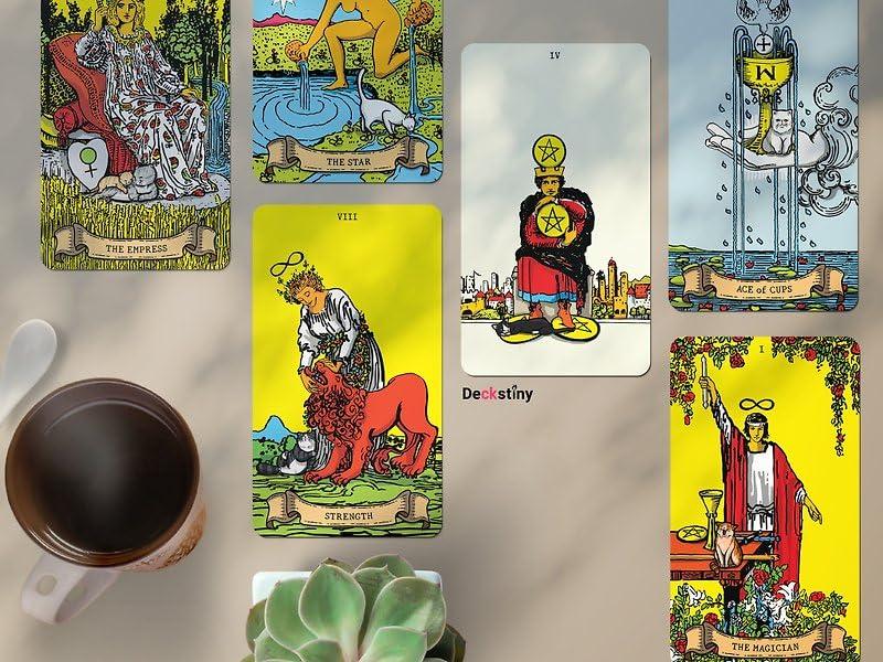 Kancharo 78-Card Tarot Card Set [OMC Tarot] Includes Japanese Tarot Card Instructions & Pouch (Authentic)