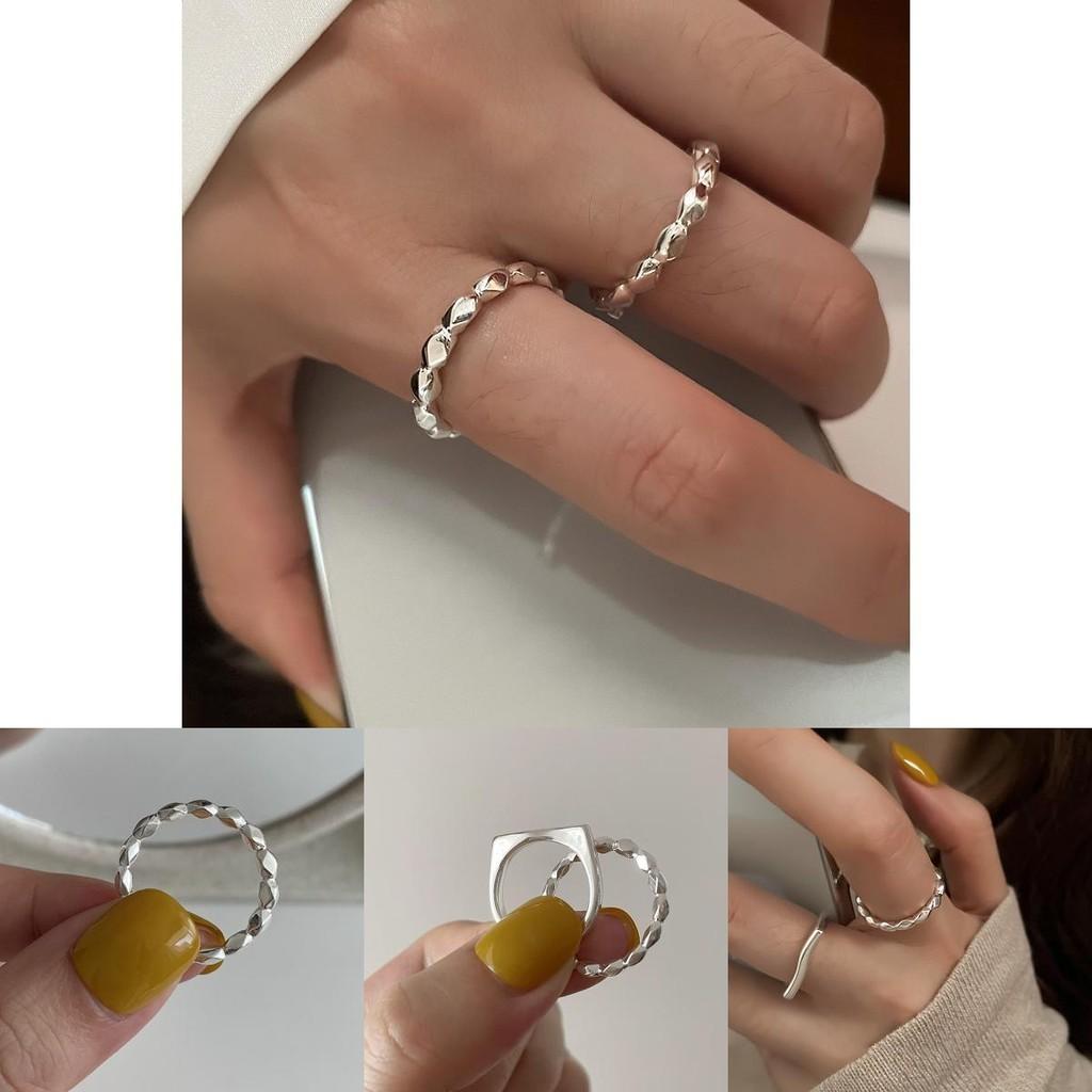 Stunning Geometric Design Adjustable Ring For Women In Stylish Minimalist Fashion