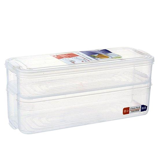 Plastic Storage Bins Fresh Keeping Refrigerator Storage Box Food Containers for Kitchen Fridge Cabinet Freezer Desk Organizer