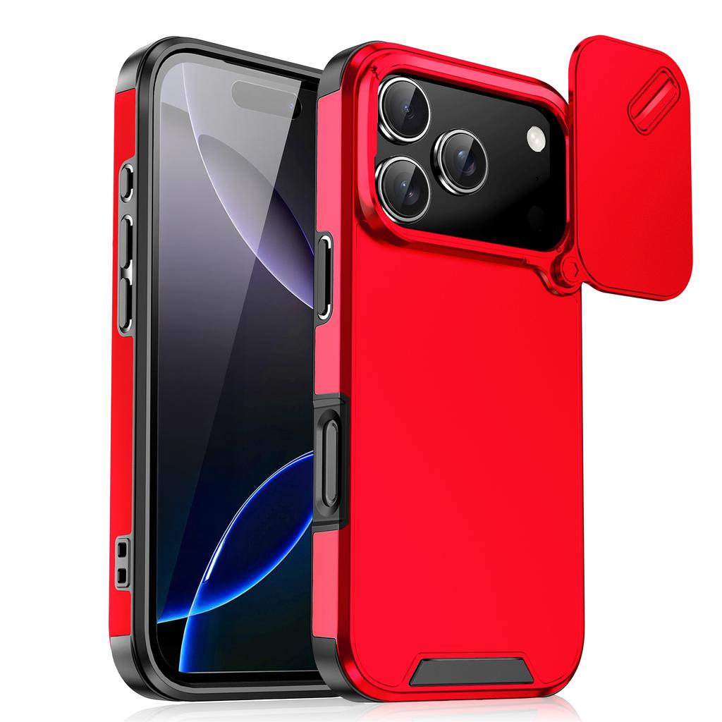 Slide Camera Lens Protection Phone Case For iPhone 17Air 16E 17 Pro Max 17Pro Shockproof Armor Cover Shell For iPhone 17 Sleeve