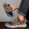 YRZL Mens Shoes Athletic Training Sneakers Lightweight Running Sports Shoes Breathable Comfortable Non Slip Walking Shoes Casual