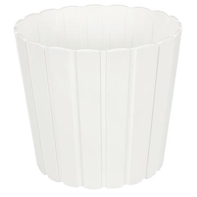 Plastic Flower Pot For Flowers And Herbs On The Balcony Or Terrace, White, 28.5 X 26.5 Cm