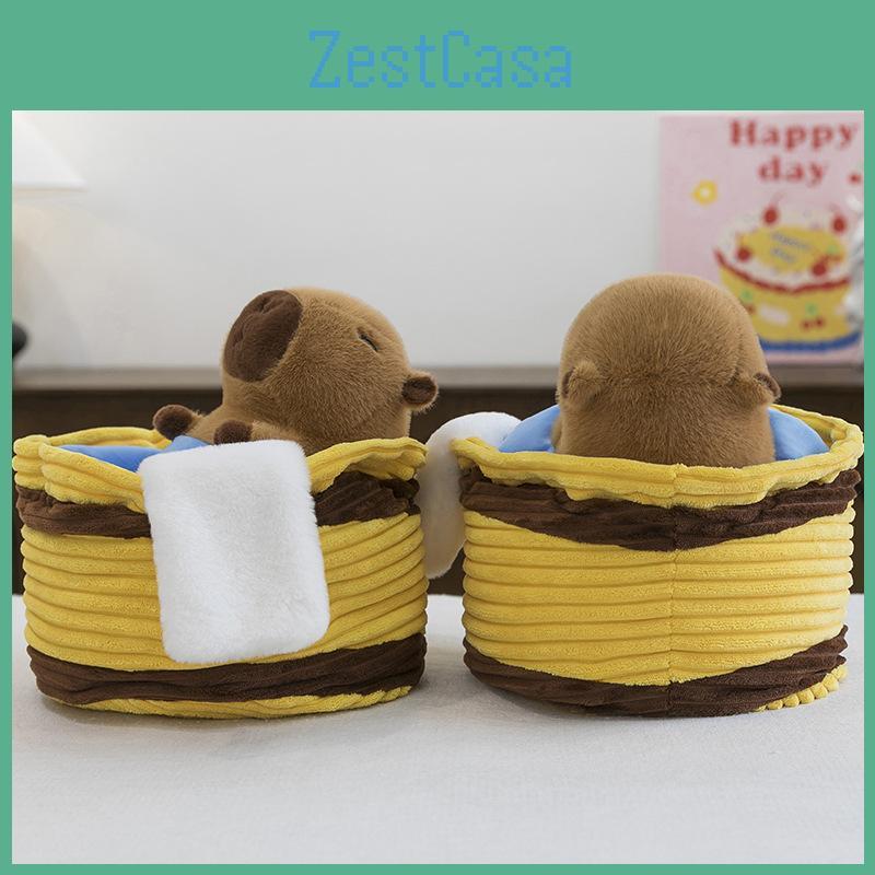 Plush Capybara Bath Toy Cute Cartoon Girl Bedroom Decoration Gifts Children