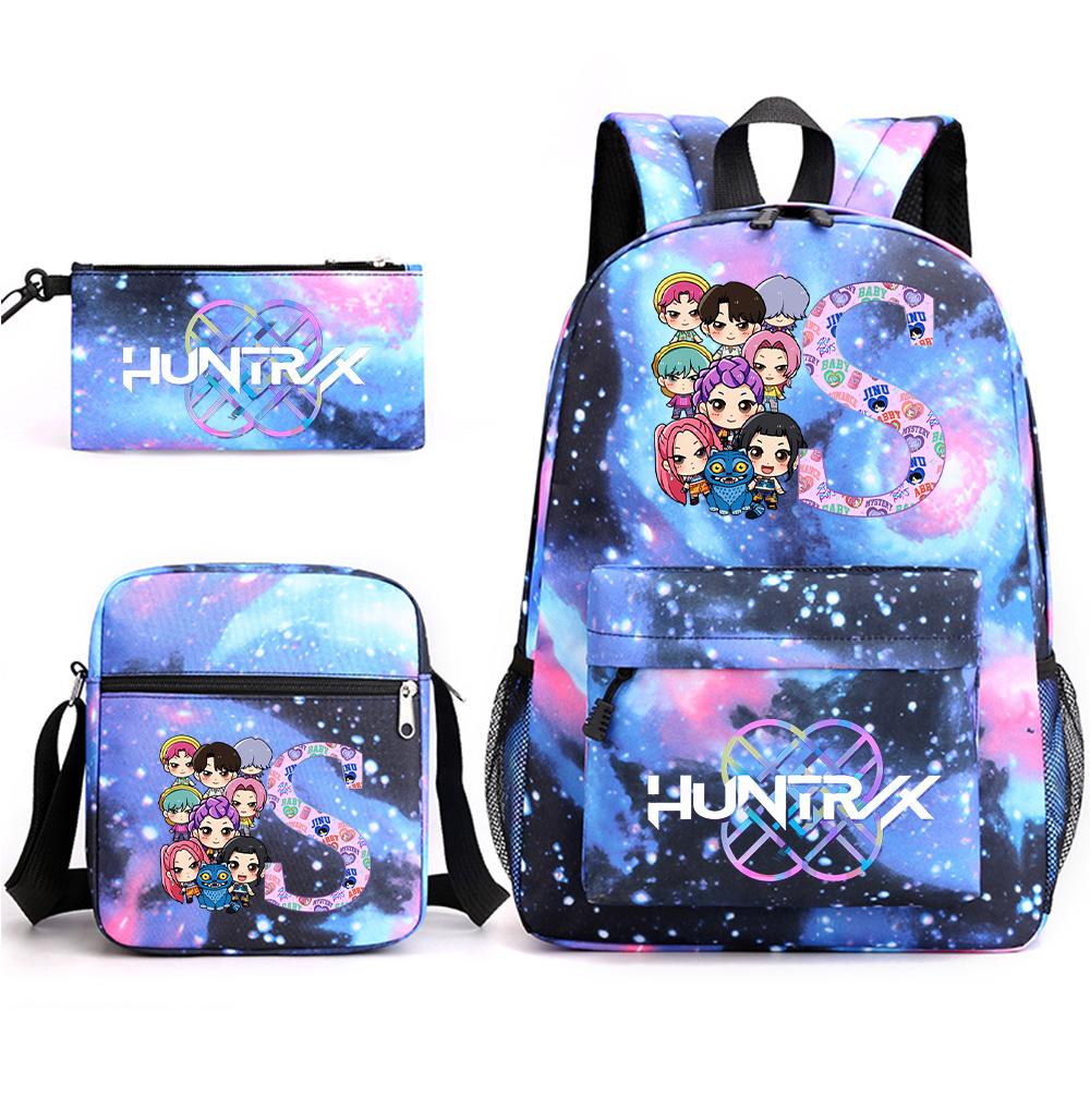 3 Stück/Set Rucksack mit 26 englischen Buchstaben bedruckt mit Umhängetasche Federmäppchen für Teenager Schüler Junge Mädchen Schultasche Große Kapazität Buchrucksack Kindergeschenk