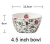 Real Bone China Floral Japanese Bowl Porcelain Small Snack Bowl Ceramic Mini Kitchen Bowl for Sauce Rice Bowl Dessert Bowl