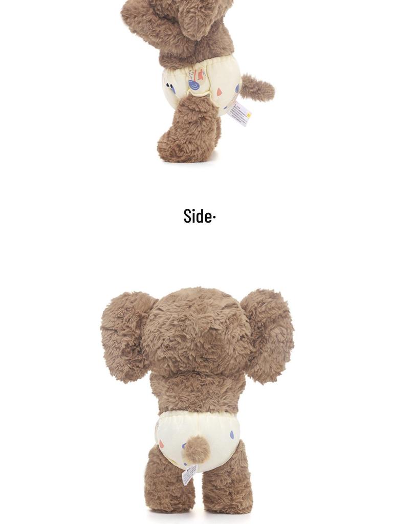 Charming New Year Elephant Plush Toy - Cute Sleeping Pillow, Stuffed Animal Doll, Ideal Birthday Gift for Girls