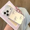 Minimalist Bow Mirror Phone Case For iPhone 17 Pro 16 15 14 Pro Max with Glitter Shockproof 17pro  Protective  Cover Cases