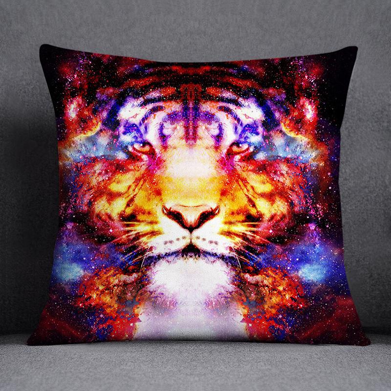 African Animal Beasts Home Decoration Pillowcase Square Pillowcase Home Office Decoration Cus On Cover
