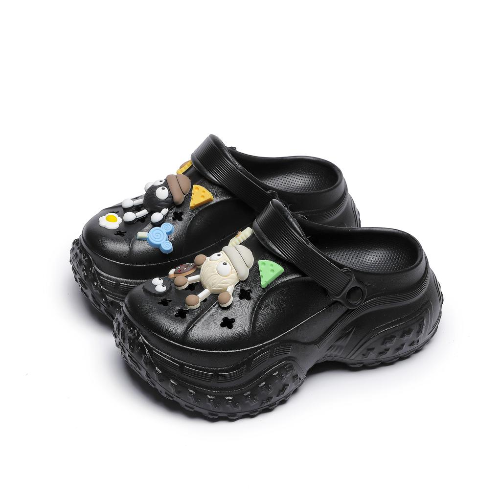 Mode Damen Hausschuhe Hohe Plattform Garten Mode Clogs Schuhe Damen Hausschuhe Dicke Sohle EVA Sandalen Sommer Mädchen Hausschuhe