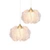 Modern French Cream Pendant Lights: Minimalist Bedside and Hallway Fixtures