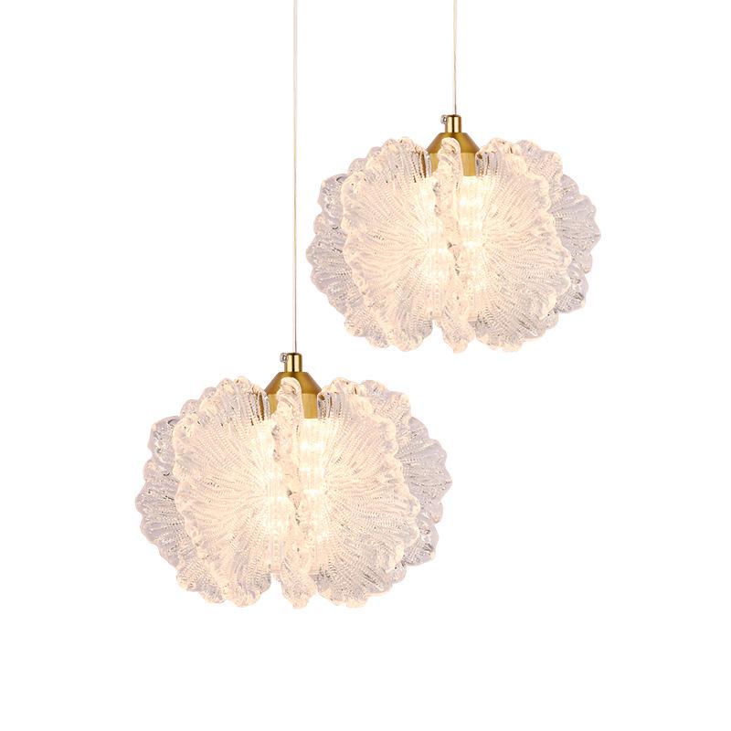 Modern French Cream Pendant Lights: Minimalist Bedside and Hallway Fixtures
