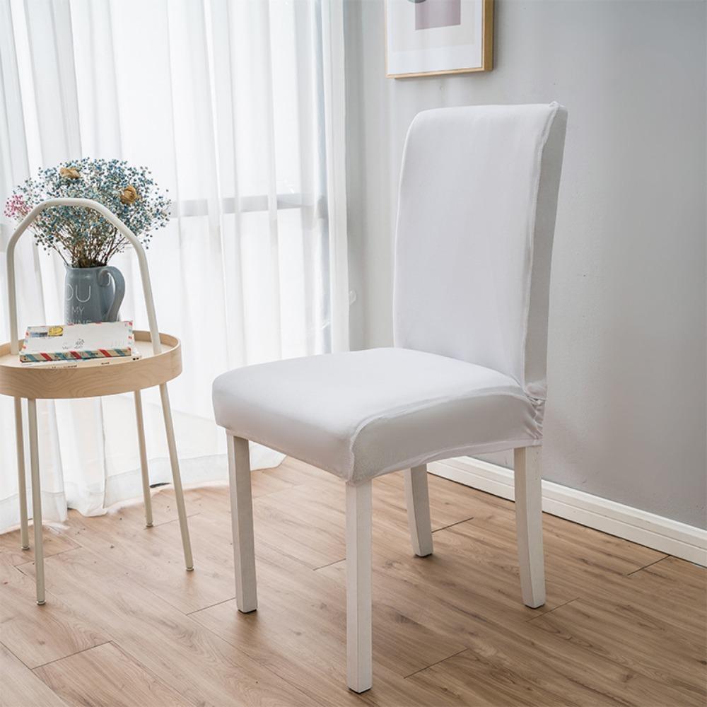 Elastic Cushion Cover Pure Color Chair Slipcover High Quality Dining Chair Cover