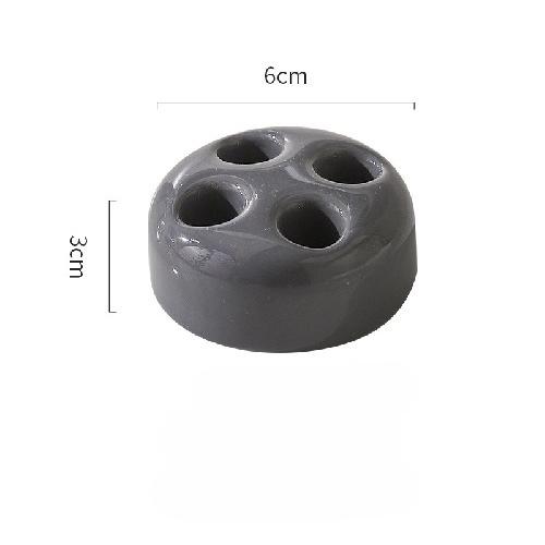 Kreatywny łazienkowy ceramiczny uchwyt na szczoteczki do zębów przenośny Mini Macaron Colors stojak na szczotki półka podstawa rama regał magazynowy narzędzie łazienkowe