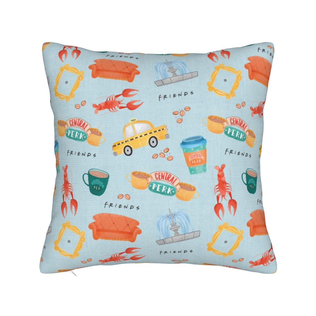 Friends Tv Show Pillowcase Soft Fabric Cushion Cover Decorative  Pillow Case Cover Home Dropshipping 40X40cm