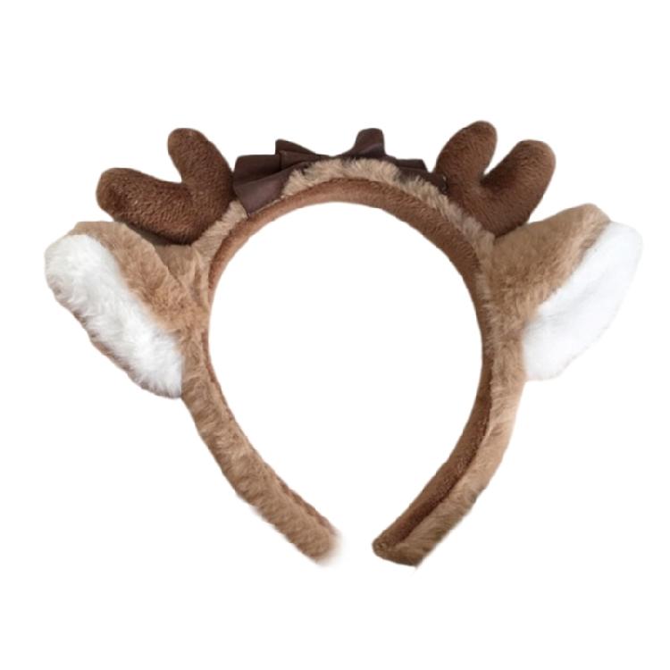Plush Deer Ear Headband Cosplay Costume Hairhoop Party Headpiece for Masquerades Parties Anime Role Playing Accessories 1