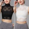 Fake Collar Turtleneck Hollow Out Flower Embroidery Detachable Shirt Design Clothing Accessories Breathable Lady Shirt Lace False Collar for Daily