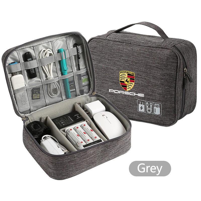 Borsa Portaoggetti Multi-Funzione per Auto Impermeabile Portatile Grande Custodia Per Porsche Panamera Cayenne Taycan 911 718 Macan Carrera-GT 928 94