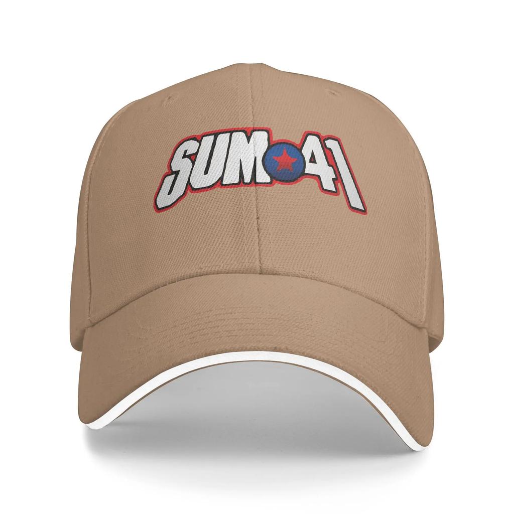 Neuankunft Baseballkappe Sum 41 Rockband Logo Zubehör Für Unisex Damen Golfhut Klassische Punkmusik Kopfbedeckung Verstellbar