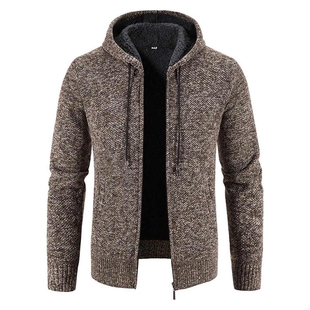 Cardigan  Leisure  Loose  Hooded Hood  Knitted Sweater