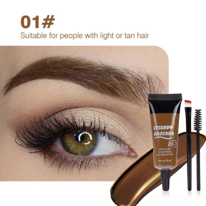Eyebrow Mascara Waterproof Long-lasting Smudge-proof Eyebrow Tint with Eyebrow Brush