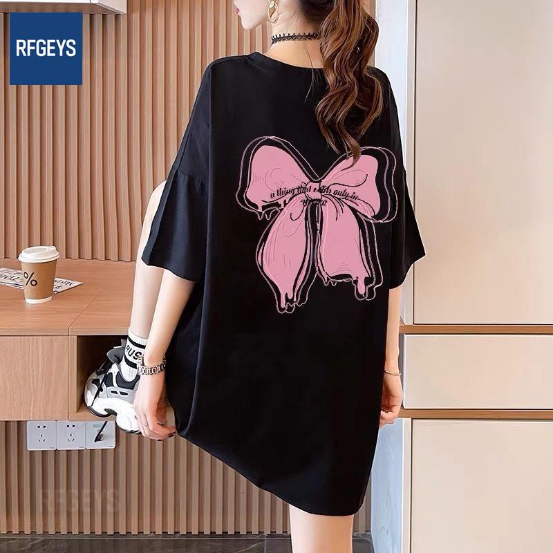 Plus Size Women's European Style Round Neck T-Shirt - Trendy, Loose, Slimming Short Sleeve Summer Top