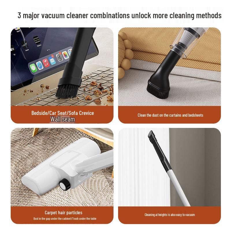 Cordless Handheld Vacuum and Mop: Strong Suction, Rechargeable, Multi-Function, All-in-One Household Cleaner.