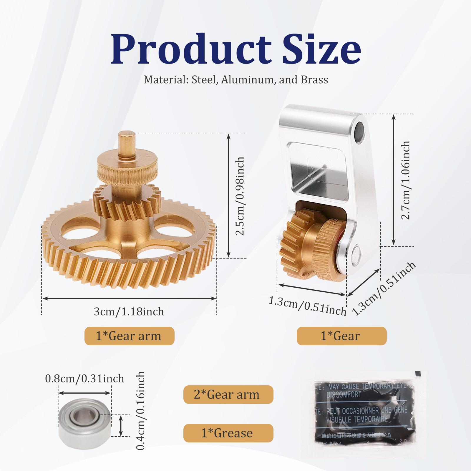 

Улучшенный шестерня экструдера для Bambu Lab P1P X1 Сборка шестерни экструдера из закаленной стали для 3D-принтеров Bambulab P1S P1P X1 X1C Аксессуары