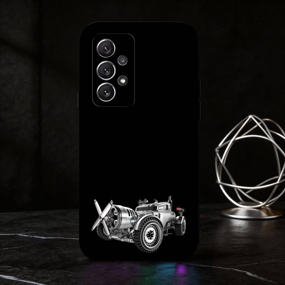 

R-Retro-futurism phone Case For Samsung S25,24,21,22,23,30,Ultra,20,Plus,Fe,Lite,Note Soft Black Cover Samsung S20plus5G