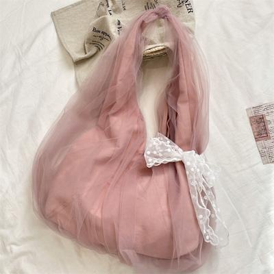 52 Spring and Summer New Design Mesh Tote Bag Girl Fashion Versatile Casual Underarm Shoulder Bag