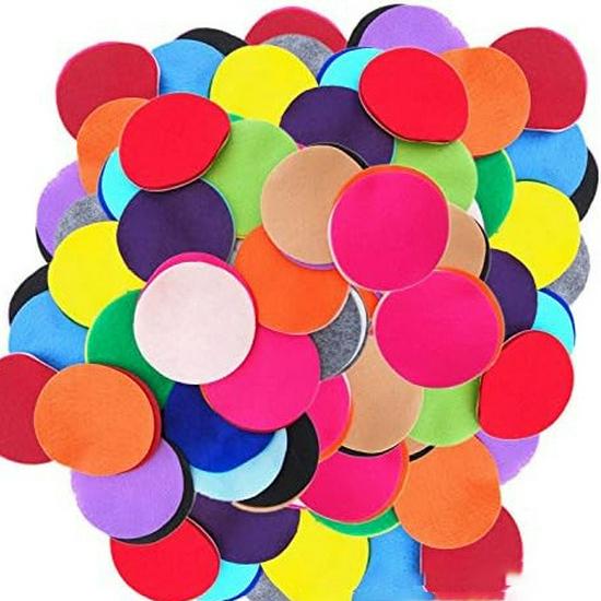 Custom DIY Non-Woven Felt Pads for Hair Accessories - Multiple Colors & Sizes