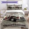 Kw Heavy Trucks Customize Your Name Bedding Set Breathable Duvet Cover with Pillowcases Home Decoration Birthday Gift