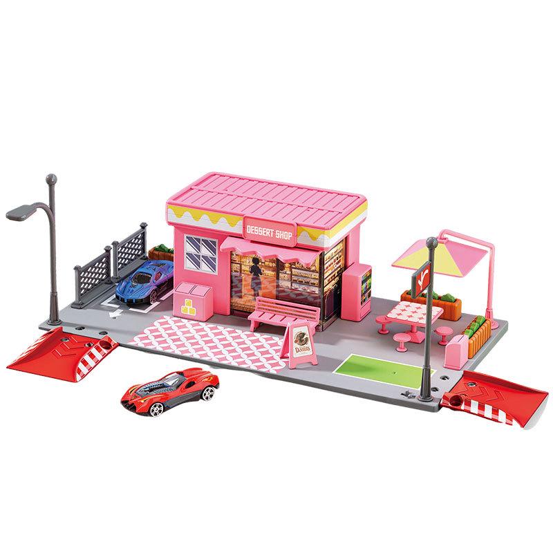 Cross-Border Dessert Truck Model Toy Set for Kids See Picture