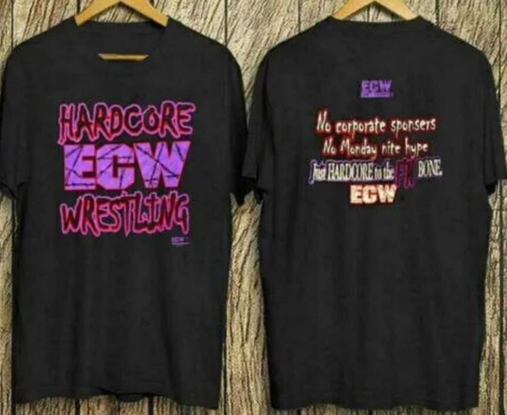 

Reprint ecw hardcore wrestling t-shirt 90s Vintage Gift L