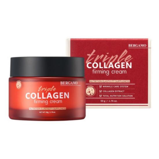 Bergamo Triple Collagen Firming Cream Anti-Aging Moisturizing Nutrition Care 50ml