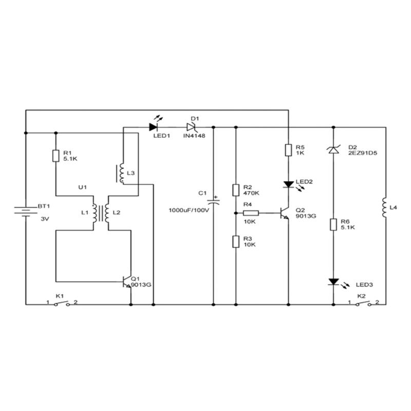 Soldering Practice Kit Handmade Electromagnetic Emitter DIY Coil Boost Transmitter Kit with High Pressure Circuit Board