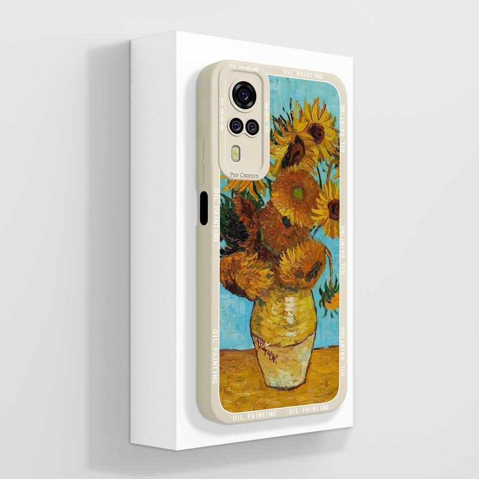 Per Vivo Y51 Y51A Y53S Y31 Y33 Custodia Squisita Cover Posteriore per Telefono Per Vivo Y 51(2020) Y 31 (2021) Cover Morbida in Silicone Liquido