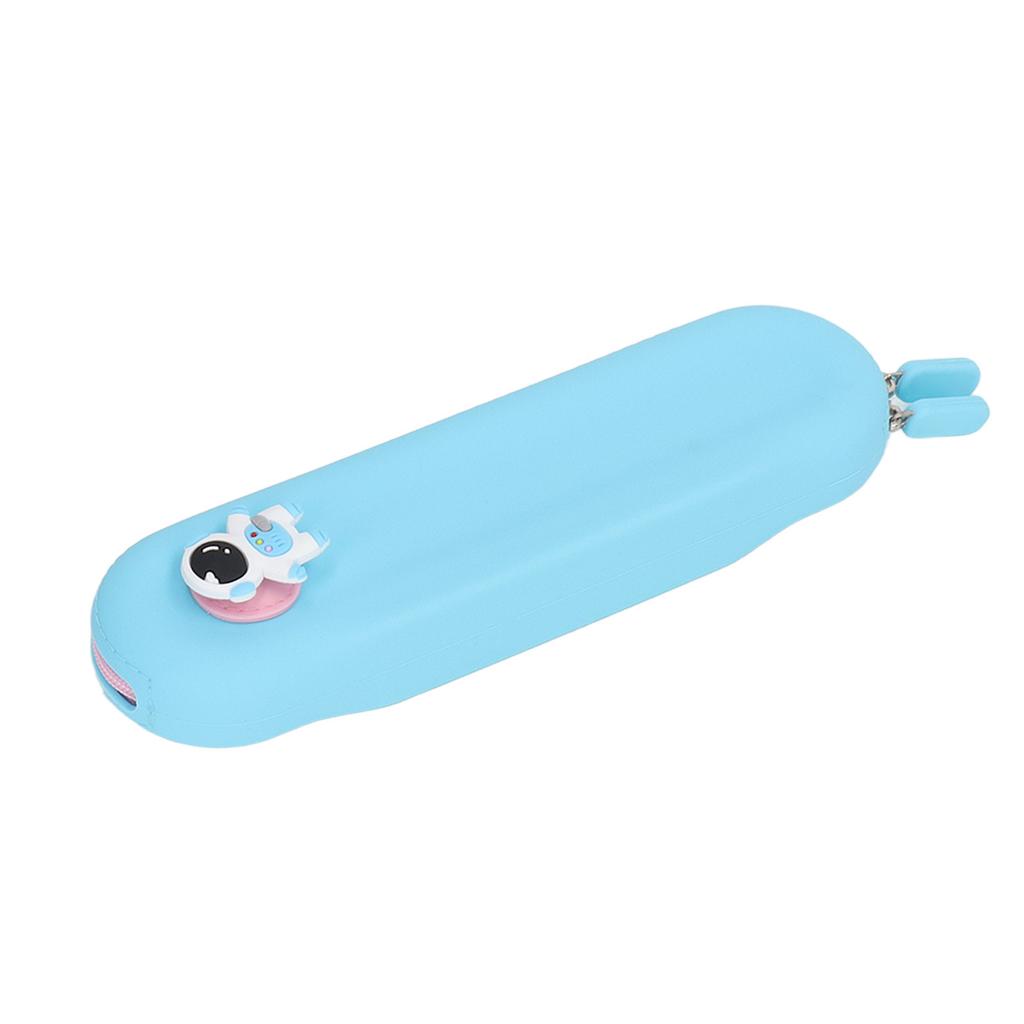 Silicone Pencil Case Small Capacity Cute Cartoon Style Silicone Student Pencil Bag with Cute Pattern Decoration