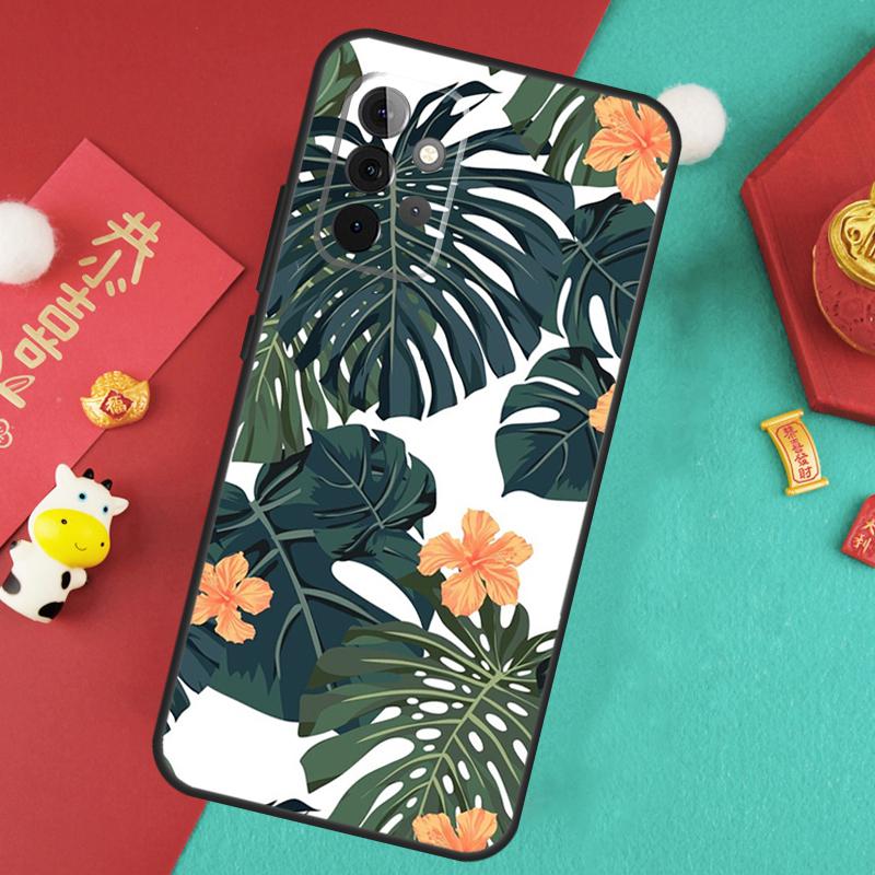 Tropical Paradise Hawaiian Flower Case For Samsung Galaxy A56 A36 A26 A16 A06 A13 A33 A53 A15 A35 A55 A34 A54 A12 A32 A52 A17