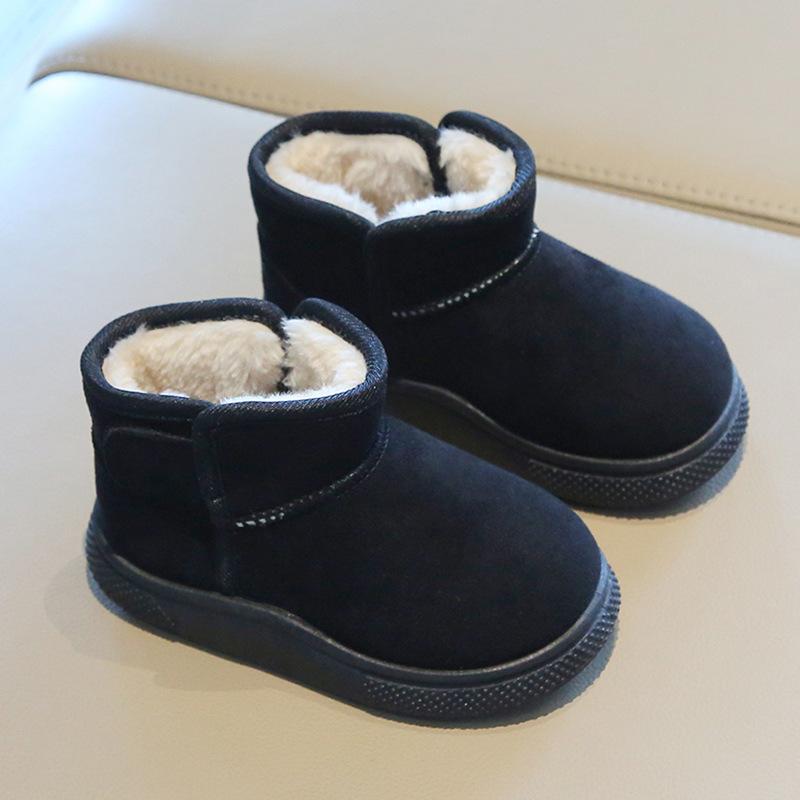 Kinder Schneestiefel, Winter Jungen Kurzstiefel mit dickem Fleece, Mädchen Baumwollstiefel, Warme Baby Baumwollschuhe