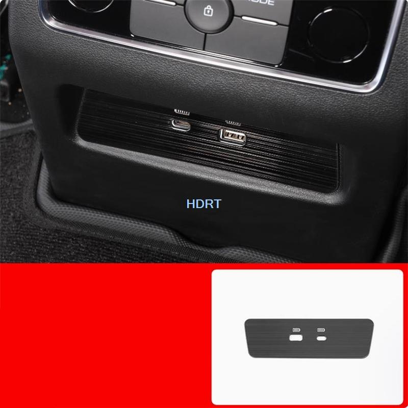 Car Styling Gear Shift Window Control Panel Air Vent Outlet For Great Wall GWM Tank 400  + Stainless Steel Black Interior