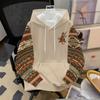 Mens Hooded Sweatshirt Soccer Print Breathable Loose Fit Casual Wear