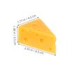 CORHAD Realistic Artificial Cheese Simulation Cheese for Decorating Cakes and Photography and Crafts 3-Piece Model, Desserts, Props,