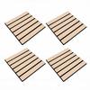 40 Stück Selbstklebende Wandpaneele 30 cm x 30 cm 3D Eichenholz Akustikpaneele Natürliche Furnierplatten für Wohnzimmer und