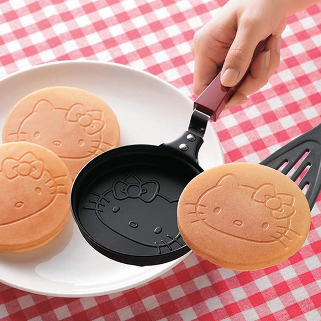Kakusee Hello Kitty Naleśnik Kuchenka Gazowa Przepis Wyprodukowano w Japonii Patelnia, Tylko, W zestawie,